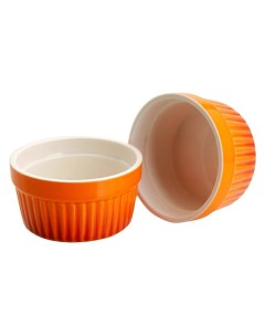 Набор формочек для выпекания ВОЙТЕК оранжевый керамика 9х4 6 см 2 шт Koopman