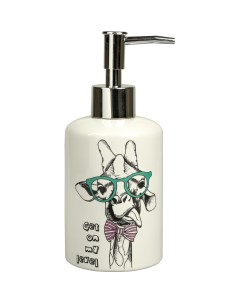 Дозатор для жидкого мыла настольный Happy giraffe BCE0083AA LD керамика 300мл Аквалиния
