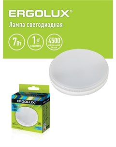 Лампа светодиодная LED GX53 7W GX53 4K Ergolux