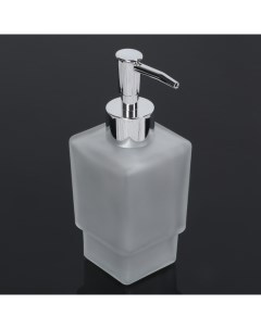 Дозатор для жидкого мыла Квадро 250 мл стекло матовый Sima-land