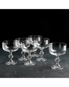 Набор бокалов для шампанского Клаудия 200 мл 6 шт Crystal bohemia