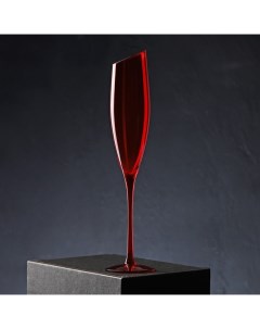 Бокал для шампанского Иллюзия 160 мл 5 5x27 5 см цвет красный Magistro