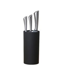 Подставка для ножей с наполнителем Нео 22x11 см покрытие Soft touch цвет чёрный Доляна