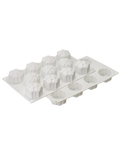 Форма для приготовления пирожных и конфет snowflakes 30 5 х 18 см Silikomart