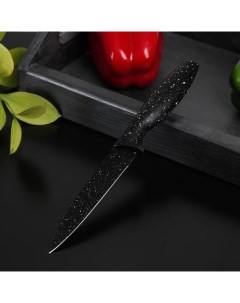 Нож с антиналипающим покрытием Зефир универсальный лезвие 12 5 см цвет чёрный Доляна