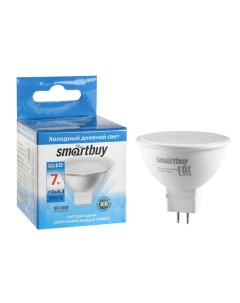Лампа cветодиодная GU5 3 7 Вт 6000 К холодный белый свет Smartbuy