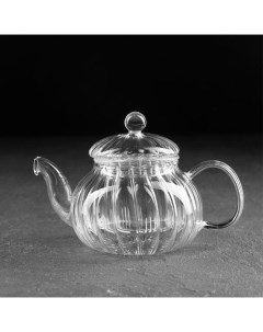 Чайник заварочный Диана со стеклянным ситом 400 мл Доляна