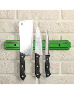 Держатель для ножей магнитный 33 см цвет зелёный Nobrand