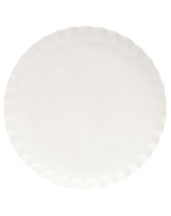 Тарелка закусочная Onde цвет белый Easy life