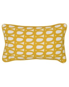 Чехол на подушку с принтом twirl горчичного цвета из коллекции cuts pieces 30х50 см Tkano