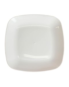 Тарелка плоская Квадро 22x22 см цвет белый Альтернатива