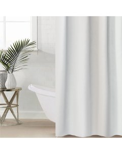 Штора для ванной комнаты Mirage 180x180 см цвет белый Вилина