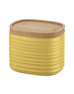 Емкость для хранения с бамбуковой крышкой tierra 500 мл желтая Guzzini Fratelli guzzini