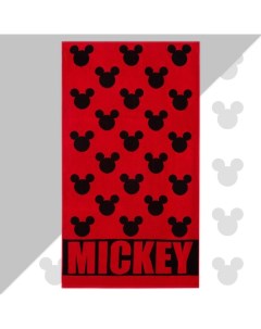 Полотенце махровое Mickey Микки Маус красный 70х130 см 100 хлопок 420гр м2 Disney