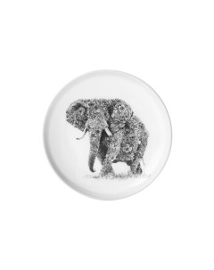 Тарелка Африканский слон 20см фарфор MW637 DX0526_ Maxwell & williams