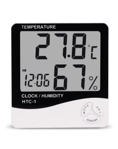 Термометр гигрометр цифровой HTC 1 метеостанция Nobrand