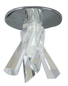 Светильник Льдинка G5 3 c ограненным стеклом хром Ice Italmaс Italmac