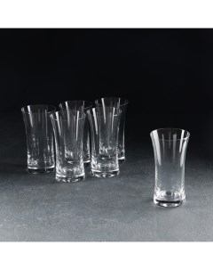 Набор стаканов для воды Грация 6 шт 340 мл хрустальное стекло Crystal bohemia