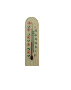 Термометр Комнатный на деревянной основе ТСК 9 Еврогласс Nobrand