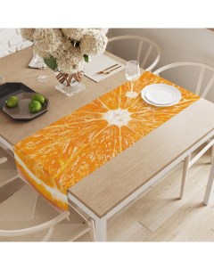 Дорожка на стол Апельсин в разрезе 40х145 см Joyarty