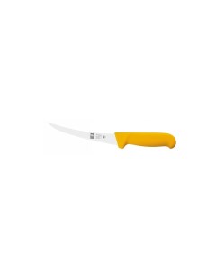 Нож обвалочный 150 290 мм изогнутый полугибкое лезвие желтый Poly 1 шт Icel