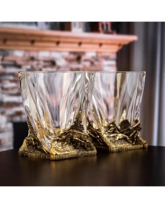 Набор из 2 бокалов для виски ручной работы охота на кабана 10059618 Город подарков