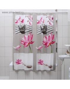 Штора для ванной комнаты Медитация 180x180 см EVA цвет белый Доляна