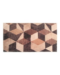 Коврик 80 х 150 см полиэстер коричневый Silverstone carpet