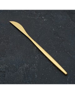 Нож столовый Magistro Блинк 22 см цвет золото на подвесе Nobrand