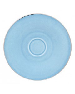 Блюдце чайное ballet Silver Rain 17 см голубое Porcel