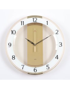 Часы настенные серия Интерьер плавный ход d 34 см Рубин