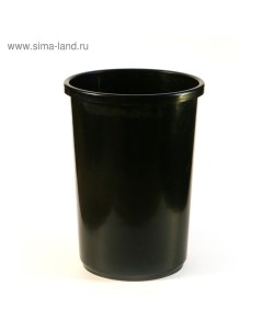Корзина для бумаг и мусора Uni 12 литров пластик черная Calligrata