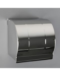 Держатель для туалетной бумаги без втулки 12x12 5x12 см цвет хром зеркальный Sima-land