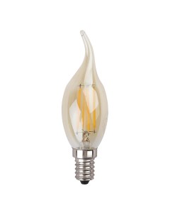 Лампа F LED BXS 5W 840 E14 gold Era