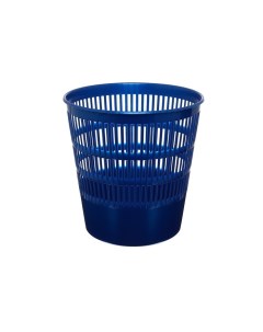 Корзина для бумаг и мусора Classic 12 литров сетчатая пластиковая синяя Erich krause