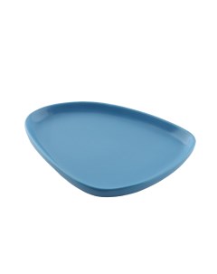 Тарелка нестандартной формы Синяя 20 х 15 см Дорого внимание