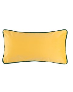 Декоративная подушка Shangri La 45х20 см на потайной молнии цвет желтый зеленый Moroshka