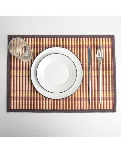 Салфетка сервировочная на стол Кант 45x30 см цвет коричневый Profit