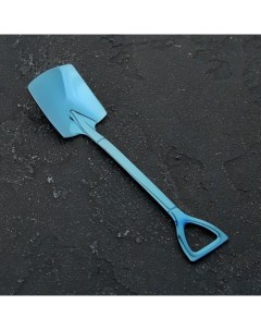 Ложка десертная Лопата h 15 5 см форма прямоугольная цвет синий Magistro