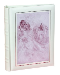 Фотоальбом свадебный Холст на 200 фото 10х15 см кармашки Climax