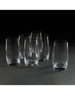 Набор стаканов для воды Pavo стеклянный 380 мл 6 шт Crystalite bohemia