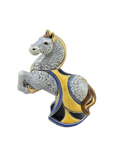 Статуэтка керамическая Лошадь серая KSVA DR F 165 G De rosa