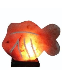 Соляная лампа из гималайской соли Рыбка 1 5 2 5 кг Nobrand