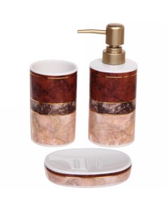 Набор для ванной комнаты Непал голд 532 370 3 предмета керамический Селфи