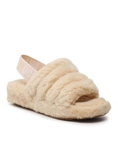 Тапочки W Fluff Yeah Fuzz Sugar 1130835 бежевый 40 EU Ugg