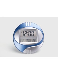 Часы электронные календарь секундомер термометр 26 х 26 см синие Nobrand