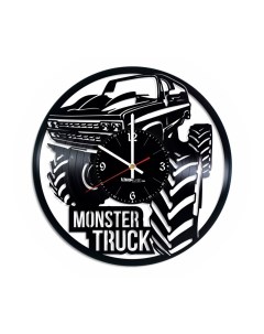 Часы из виниловой пластинки Monster Truck (c) vinyllab