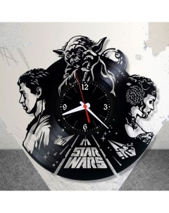 Часы из виниловой пластинки Звездные Войны (c) vinyllab