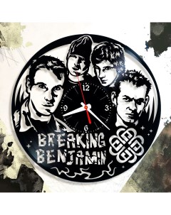 Часы из виниловой пластинки Breaking Benjamin (c) vinyllab