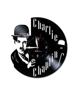Часы из виниловой пластинки Чарли Чаплин (c) vinyllab